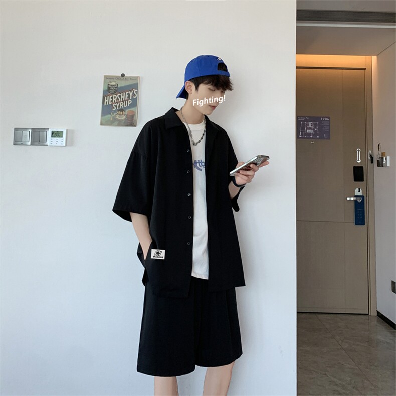 休闲运动套装男士短袖t恤夏季薄款一套搭配男装衣服TZ007-特批58,男装休闲裤,星座718-1