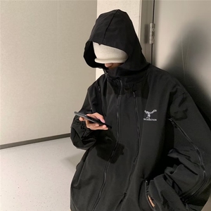 男秋季2023新款长袖夹克外套冲锋衣QJK15P63图片