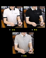 数字十八L01POLO衫短袖95棉夏季新款P26，男装Polo衫，星座306A