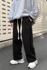 现货款2025春装休闲裤男韩版宽松立体裁剪阔腿裤KZ301P68控78，男装休闲裤，星座517A-1