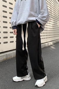 现货款 2025春装休闲裤男韩版宽松立体裁剪阔腿裤 KZ301P68控78图片