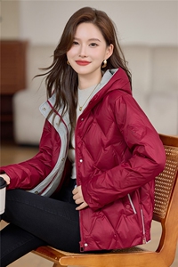 现货2025年冬季时尚休闲连帽休闲保暖羽绒服图片