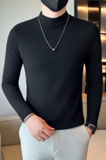 店主风小伙秋冬男士半高领套头长袖针织毛衣男修身301A-1/M68/P38，男装针织衫/毛衣，星座301A-1