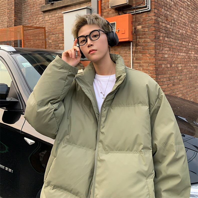 A408-23W8334*冬季纯色百搭立领羽绒服外套P198-新标90白鸭绒,男装羽绒服,电商A408