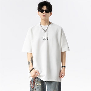 无影墙2025夏季百搭重磅刺绣短袖t恤男DX2518-P38控58图片