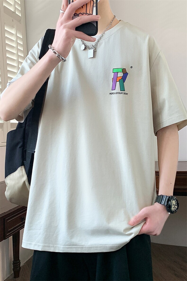 夏季男短袖t恤高品质多工艺发泡印大码T恤衫HF8516-P34,男装T恤,星座1206（原A206）