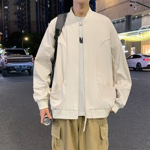 夜景大码防水棒球领冲锋衣飞行服光版二开a406 jk1218 特p73图片