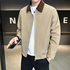 夹克男翻领时尚帅气百搭外套纯色上衣 A329-JK7781-P95图片