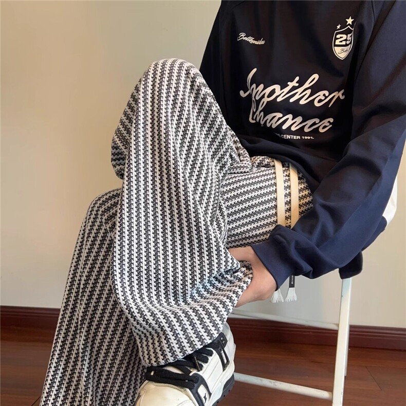 K153-P222025新款宽松休闲裤男韩版潮流百搭裤子夏季薄款坠，男装T恤，电商B323A