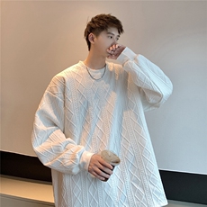 立体菱形花纹面料卫衣男成分：聚酯纤维95%氨纶5%WY77052P38控58，男装卫衣，星座227-7