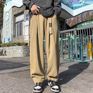 特批P40无差价25夏季魔术贴腰带设计感阔腿长裤男K1055尺码偏大图片