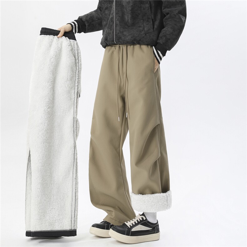 冬季大棉裤休闲裤宽松直筒裤D329-QM260-特P45-控88-聚脂钎维，男装棉裤，电商D329