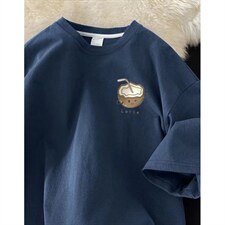 青少年五分袖可爱椰子印花t恤男生新款趣味卡通t恤T1289，男装T恤，星座1116A（原606A-3）