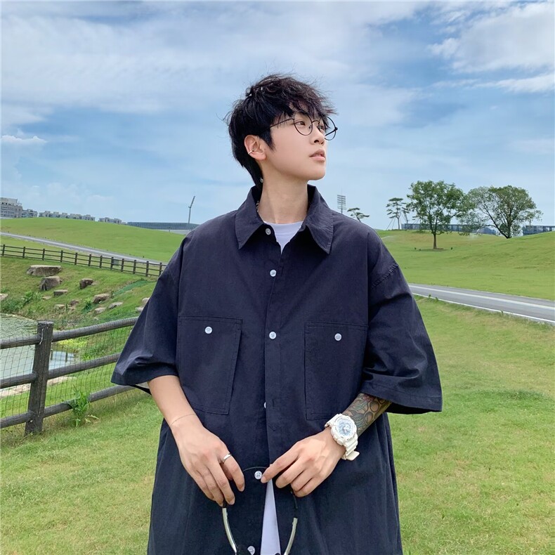 男士短袖夏季2024新款衬衫RH08P36,男装衬衫,星座1116-2