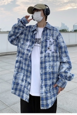 男士衬衫中性刺绣风港风C77H-P43，男装衬衫，电商A227A
