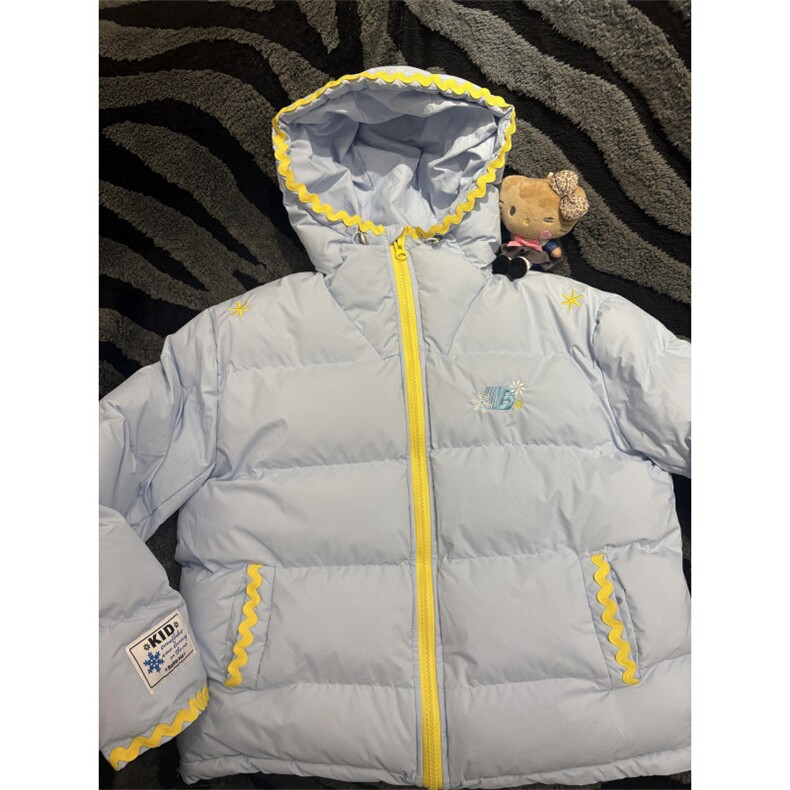 1506A/G79260/P94奶蓝色雪花刺绣连帽贝壳棉服冬季,男装棉衣,星座1506A