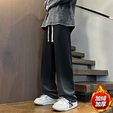 一条冬季加绒加厚时尚舒适休闲裤XZ302B-1-K23310HP70，男装休闲裤，星座302B-1