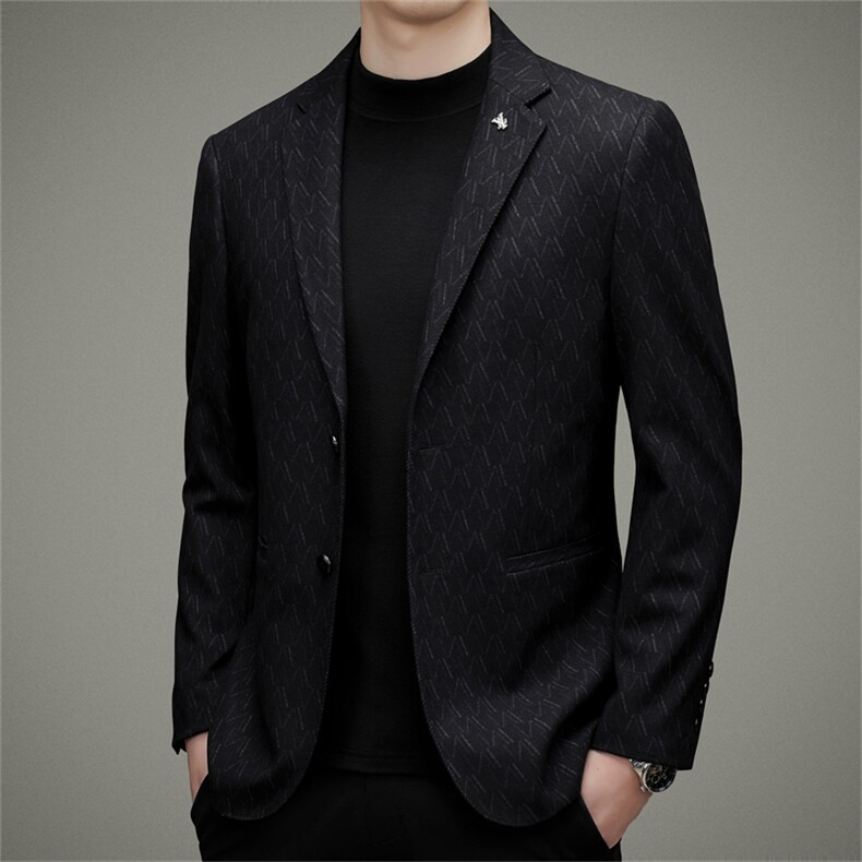DJ2225钱塘2020-3秋冬季新款时尚休闲简约合身中年男士西服P152,男装西服,钱塘207-3