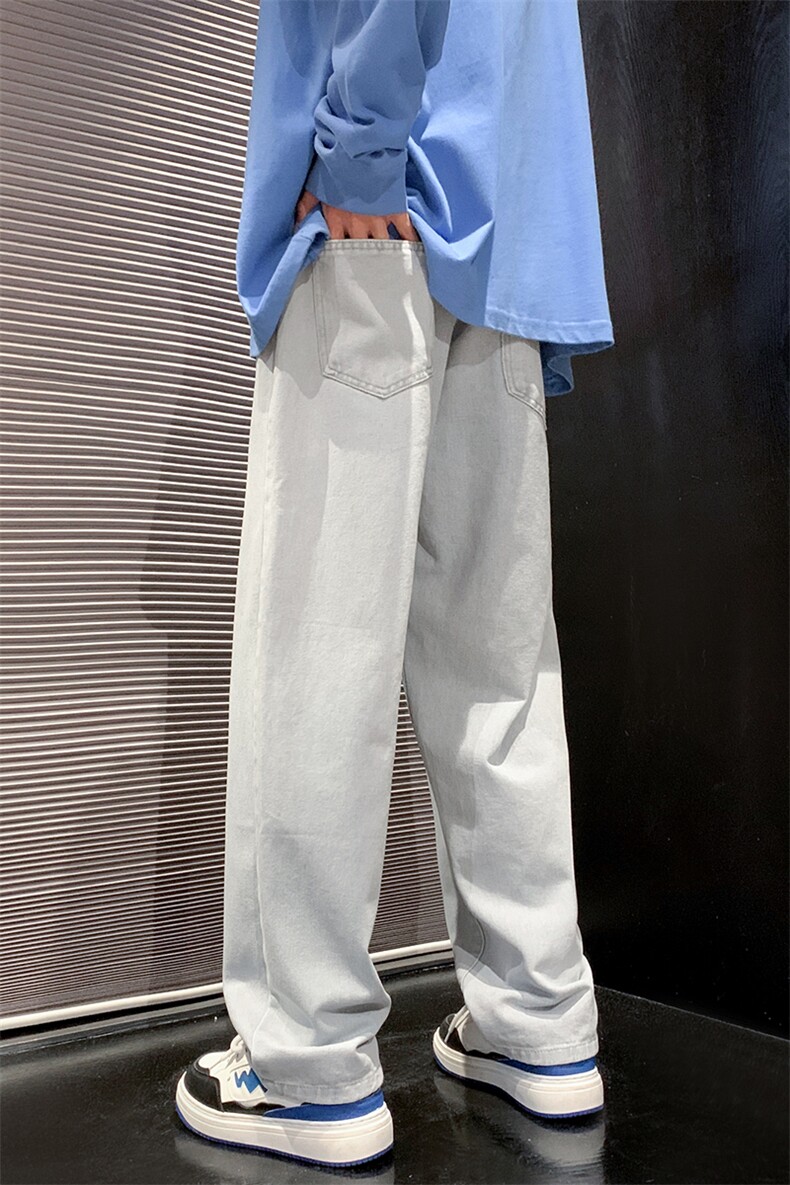 特P30抽绳牛仔裤纯色基础休闲裤882-P30,男装牛仔裤,星座205-1