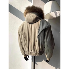 【有货】DW270-P198美式复古大毛领可拆卸棉服男士秋冬季保暖外套，男装棉衣，星座603-2