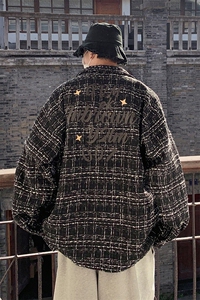 1小香风大码M-5XL面料：聚酯纤维潮长袖衬衣CCS8019P45控68图片