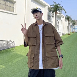 夏季短袖工装夹克衬衫外套JK617P42图片