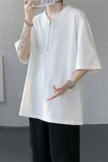 短袖男夏季新款港风宽松冰丝T恤T0152-P28，男装T恤，星座214-3