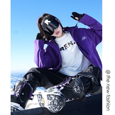 冬新户外防水滑雪服套装情侣款俩件套中性风M77+K1002J加绒-P245，男装休闲套装，电商A001-1