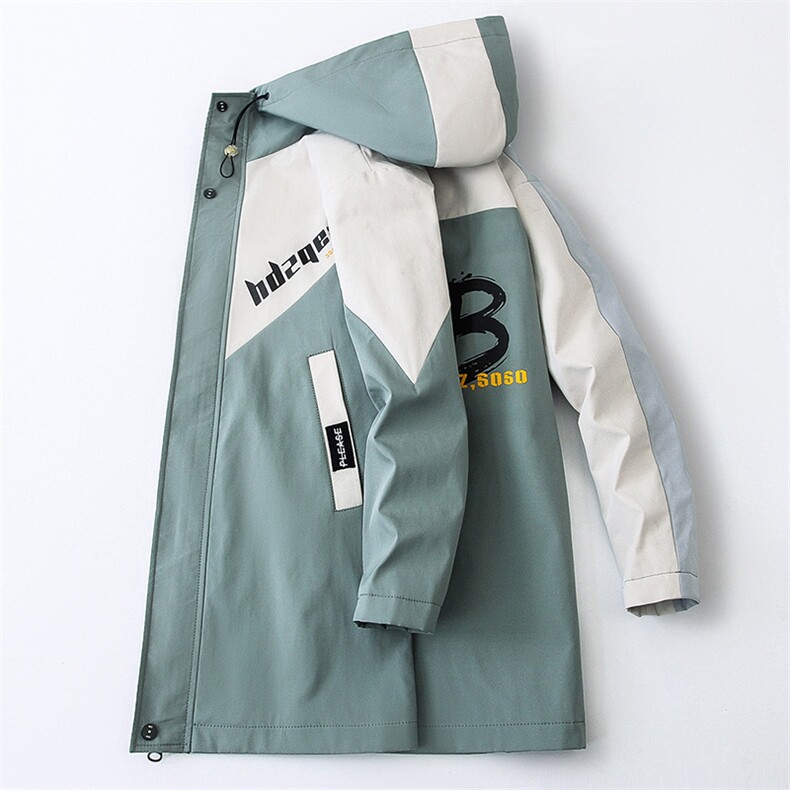 新款秋季外套男士中长款痞帅气衣服机能工装立领夹克JK156-P75,男装夹克,星座1206（原A206）