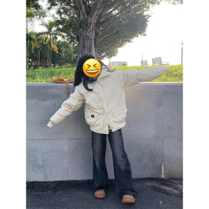 女风 美式复古大毛领工装棉衣ZM0118-P110图片