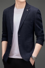 DJ3053钱塘2020-3新款时尚休闲简约百搭中年男士西服外套P152，男装西服，钱塘207-3