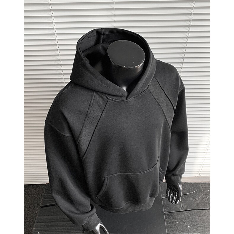 重磅boxy短款全棉450克拉链连帽卫衣套头外套男RH5351-特P50,女装短外套,星座610B-1