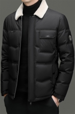 DF31827钱塘2020-2商务百搭简约厚款翻领新款中年男士羽绒服P273，男装羽绒服，钱塘207-2