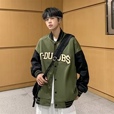 2022秋季拼色棒球服男士上衣宽松夹克衫休闲学生外套CW27P55，男装夹克，星座1116-2