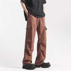 直播伞兵裤秋冬装工装裤宽松直筒男长裤机能休闲裤K513-特P30，男装工装外套，电商A099