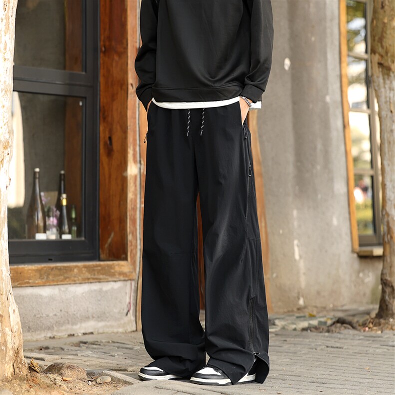 春季新款现货男女同款直筒弯刀休闲裤DSA157B-K2610-P50图片