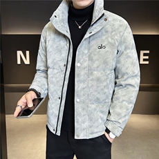 2502-M-3XL-P205标50绒店主风冬季立领男士休闲皮羽绒服男，男装羽绒服，电商B255
