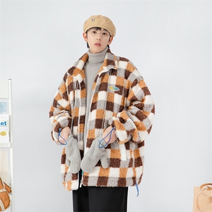 日系白墙 2024冬新款 羊羔毛加厚立领棉衣棉服 YG01-P115控145图片