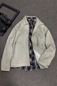 麂皮绒夹克工装外套男 cp130-特p75图片
