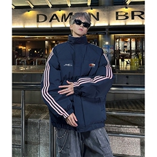 现货假两件格子羽绒棉衣抖音得物二开冬季棉服加厚外套BMY207，男装棉衣，电商A486