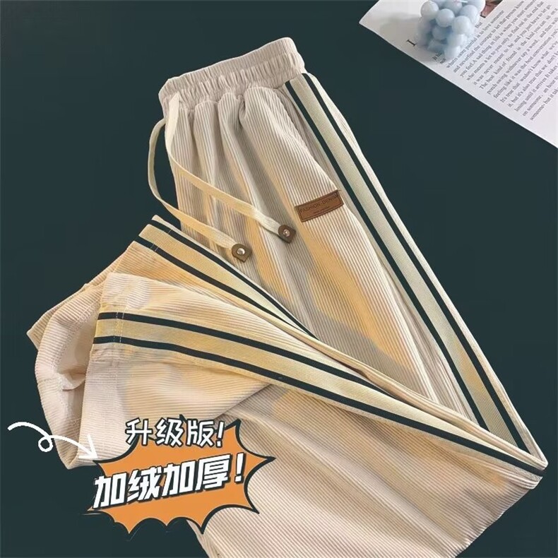 男秋季新款港风加绒休闲裤KD04P42,男装休闲裤,星座1116-2