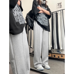 2023对镜自拍百搭舒适显高显瘦休闲卫裤WK70-1特批25-加绒特批35图片