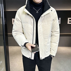 2025新款皮羽绒服男冬季新款立领高端面料外套B240-YR8815-P215，男装羽绒服，电商B240