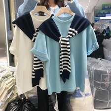 大版简约T，配披肩超赞，其它，锦雅(6F)