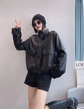 【现货】休闲皮衣外套！，女装皮衣，S.S