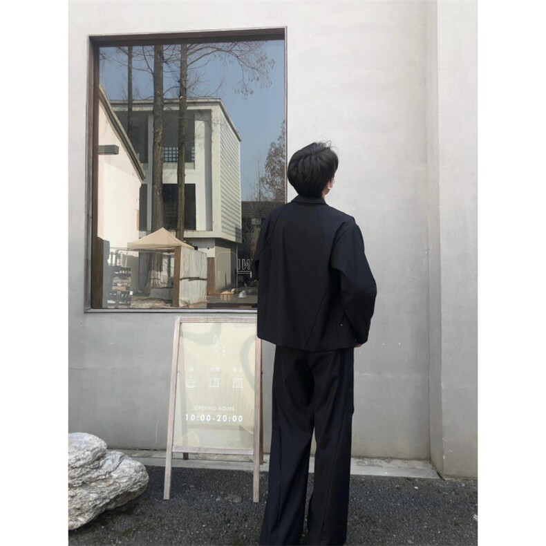 【有货】cleanfit黑色短款外套男高级感痞帅行政夹克Y165HH-特P55,男装夹克,星座1007（原301D）