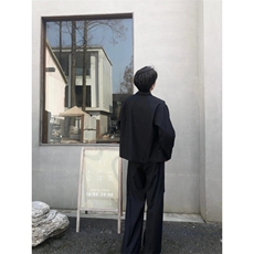 【有货】cleanfit黑色短款外套男高级感痞帅行政夹克Y165HH-特P55，男装夹克，星座1007（原301D）