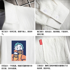 QC58042-P45亚七分袖衬衫男大码五分袖衬衣男短袖网格挂拍，男装衬衫，电商A040A