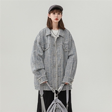 中性风牛仔夹克外套JK9004-P88128，85%棉15%聚酯纤维现货，男装夹克，电商A132（原电商B245）