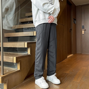 8XL-M羊羔毛加绒加厚棉裤男冬季宽松大码保暖裤子KZ013P50加绒60图片